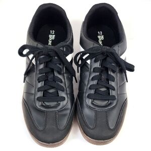 No Boundaries Men's Classic Black White Low Top Sneakers Lace Up Design, sz 12